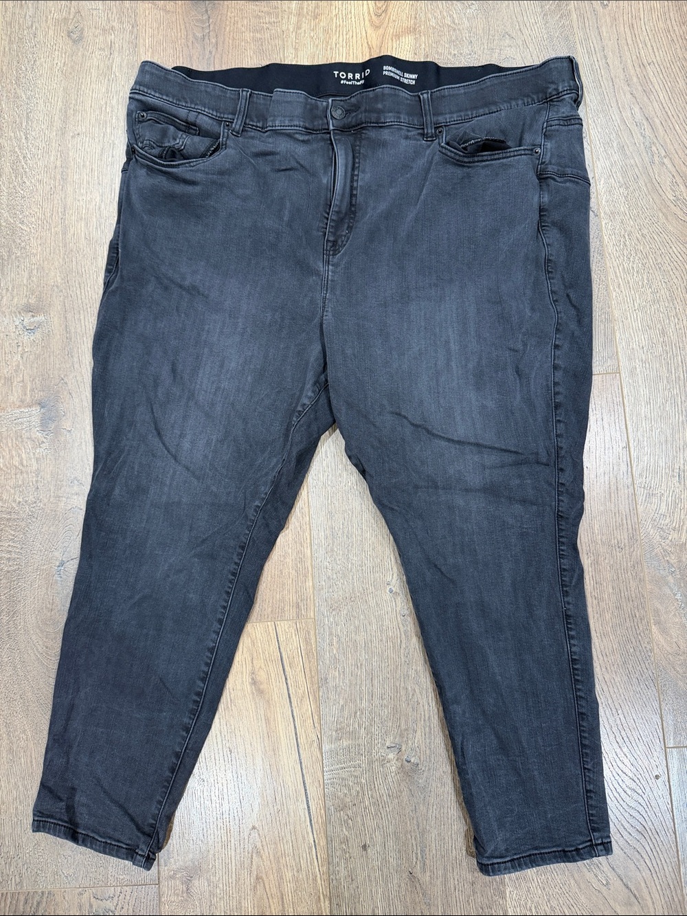 torrid Washed Black Ankle Skinny Jeans